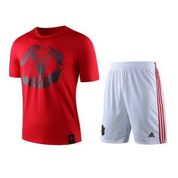 Entrenamiento Manchester United Conjunto Completo 2019/20 Rojo Blanco